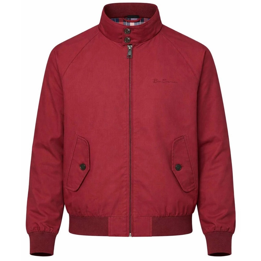 Ben Sherman NEW Men's Burgundy Lightweight Harrington Jacket - Picture 5 of 5